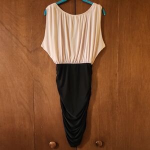 Body Central Black and Cream Dress